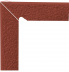 Клинкерная плитка Ceramika Paradyz Natural rosa Duro цоколь (8,1x30) двухэлементный левый